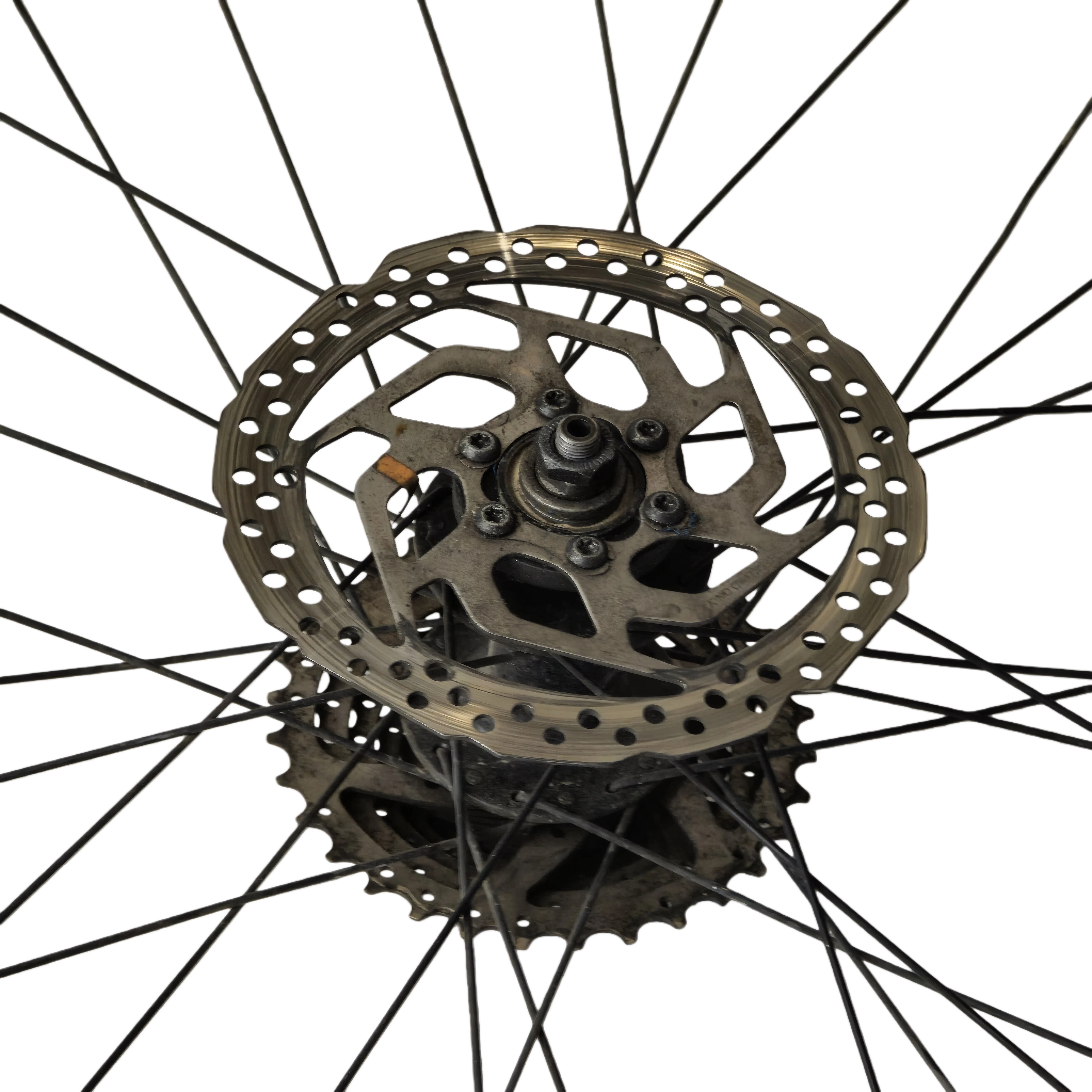 Närbild på bromsskivan