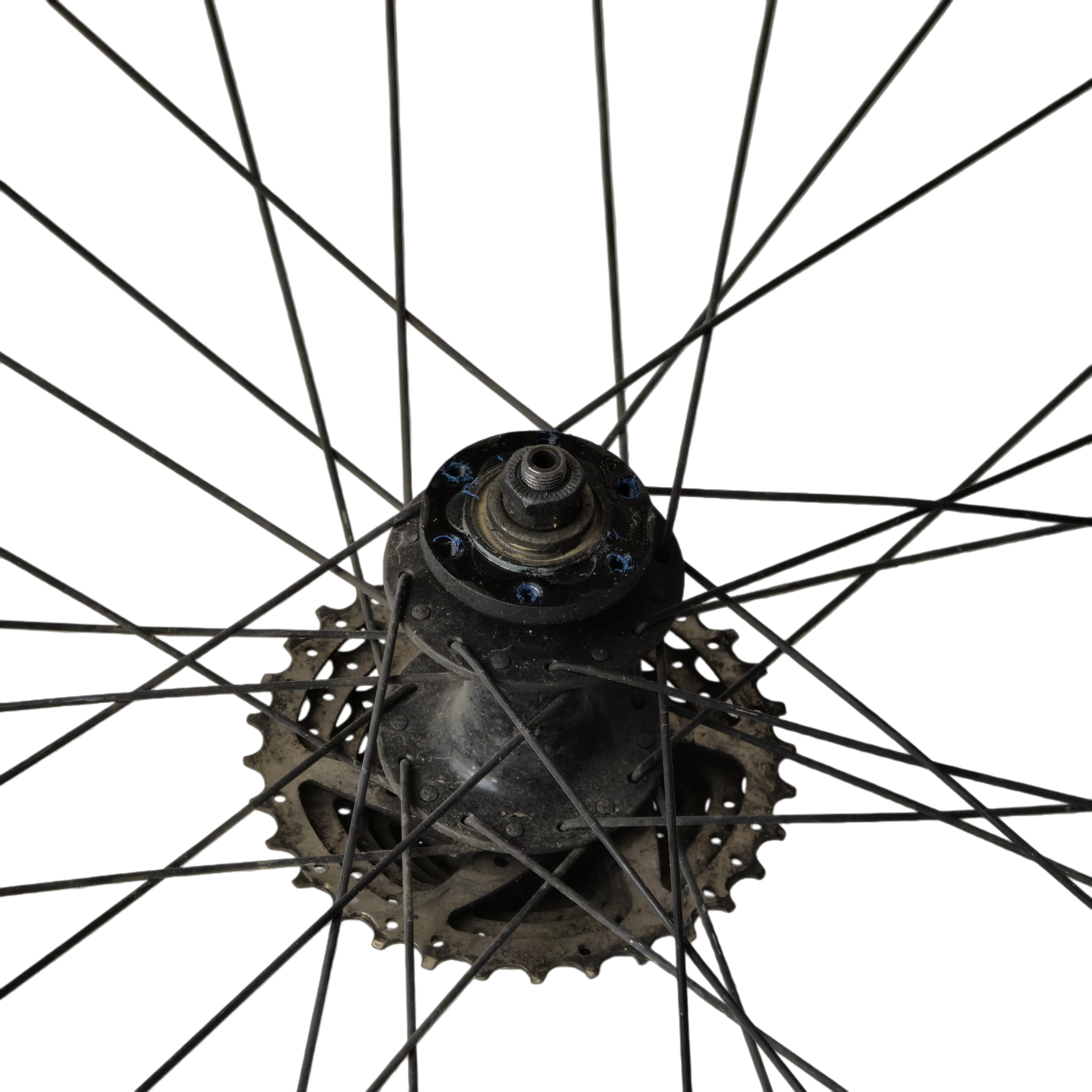 Brake disc removed